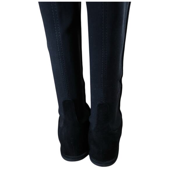 Stuart Weitzman Rambling Suede Mid-Calf Boots In Black Size 8 - Picture 12 of 16